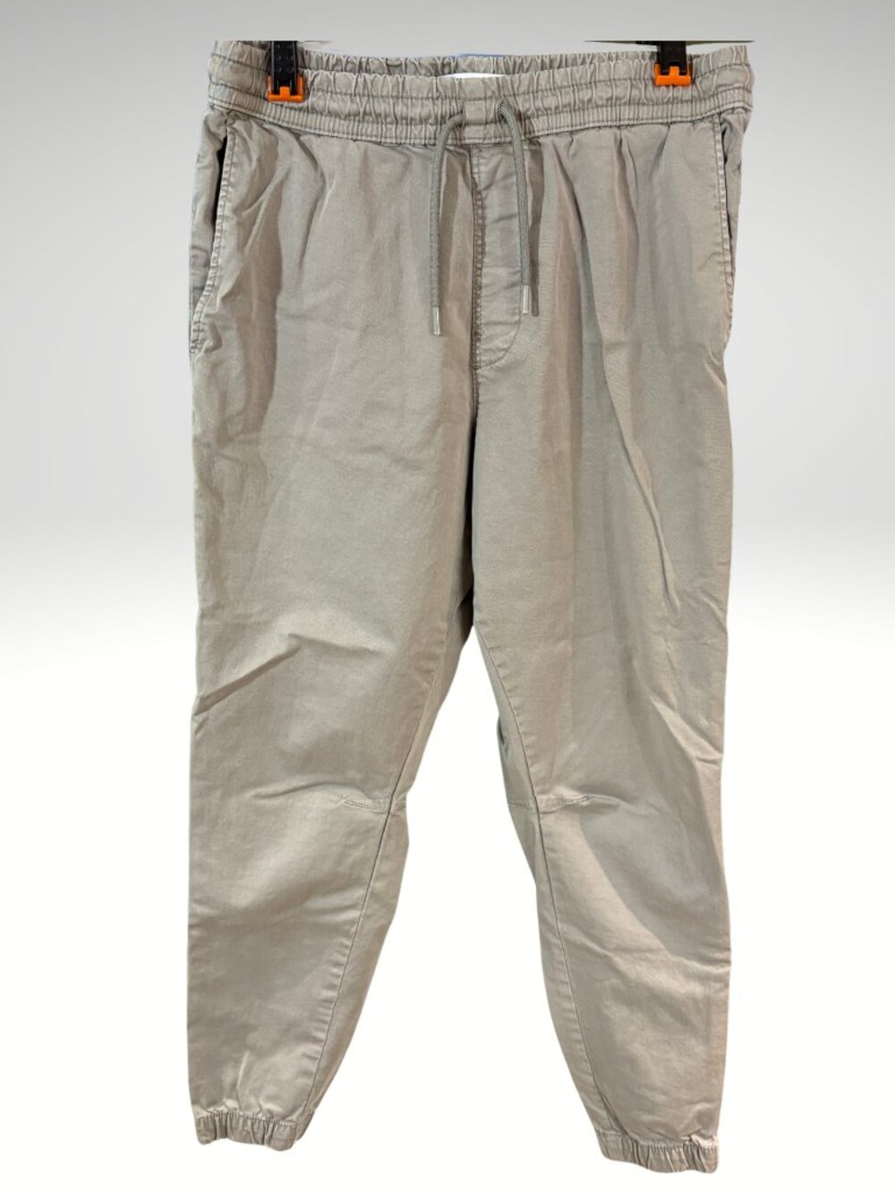 Zara Mens Anthracite Grey Drawstring Tapered Jogger Pants M (SKU: 34M)